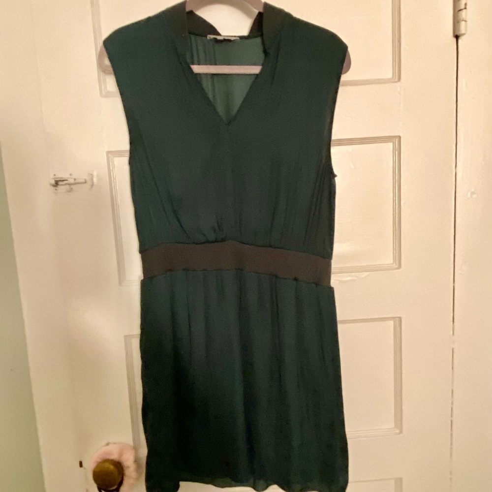 Naked Zebra Dark Green Mini Dress